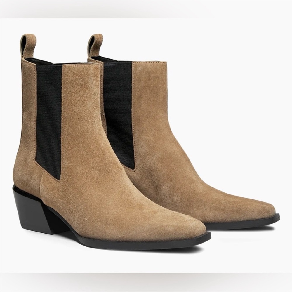 Rag & Bone Joni Chelsea boot suede tan